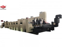 High Speed Flexo Printer Slotter Die Cutter Stacker Machine