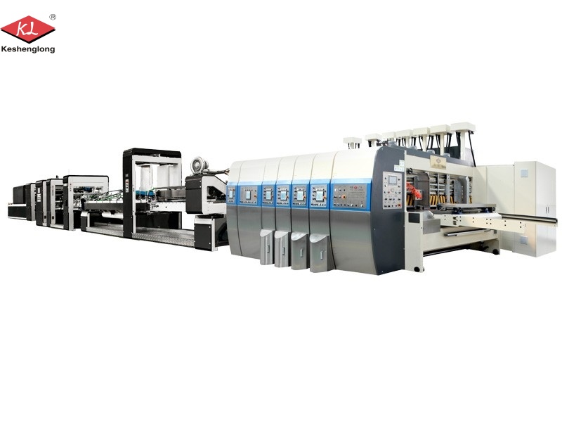 Bottom Printing Up Folding with Stitching Machine