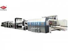 Bottom Printing Up Folding with Stitching Machine