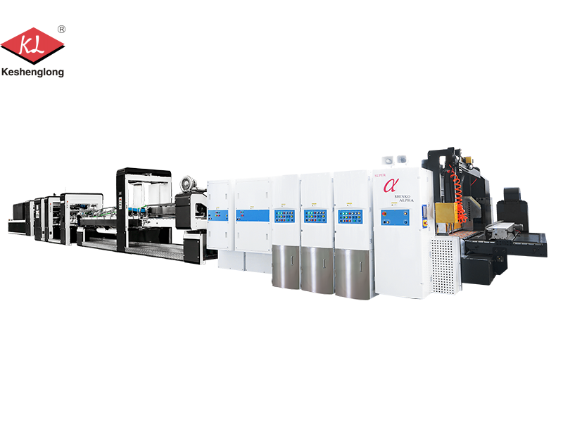 Inline Folder Gluer and Stitcher with Shinko machine