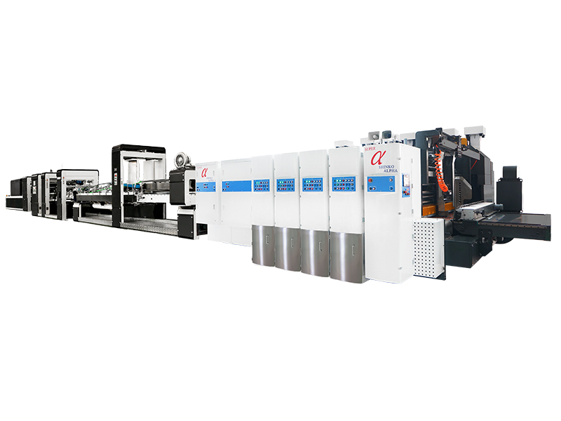 Inline Folder Gluer and Stitcher with Shinko machine
