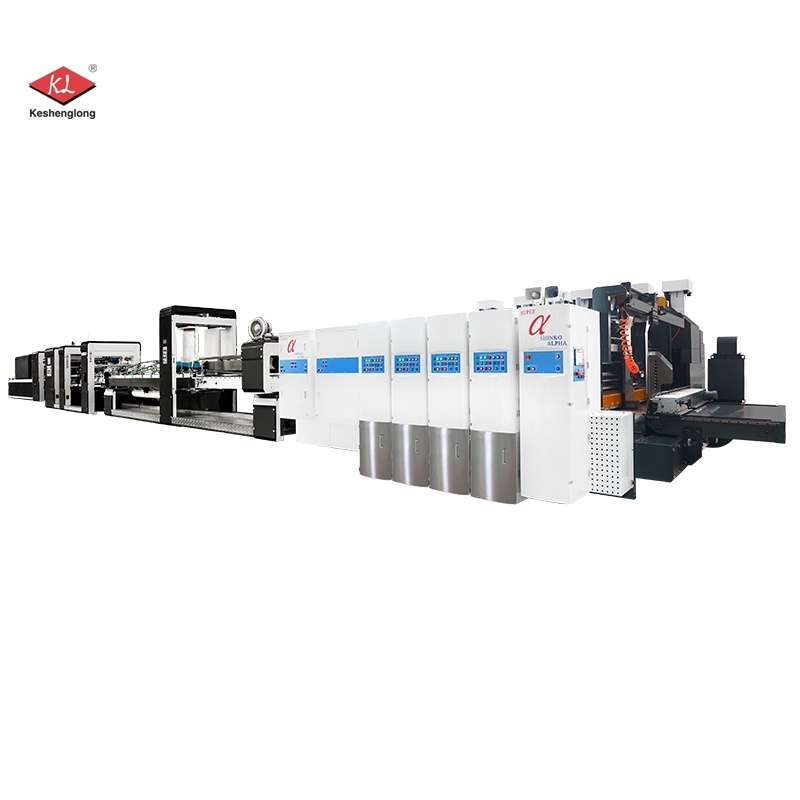 Inline Folder Gluer and Stitcher with Shinko machine